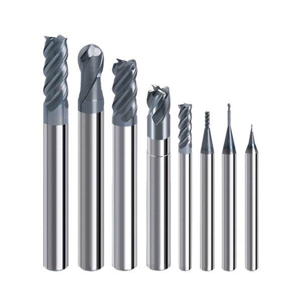 Micro grain carbide end mills